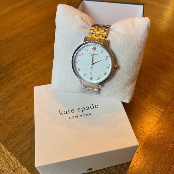 New Kate Spade New York two-toned silver/rose gold women's link watch - Picture 3 of 7